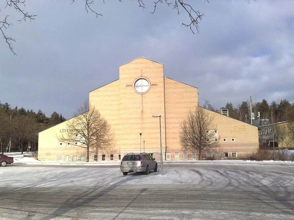 The church 'Lötenkyrkan' in Uppsala, Sweden.