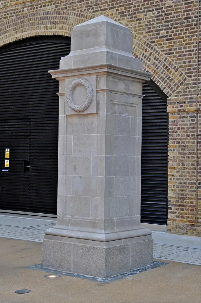 First World War Memorial at Hoxton in memory of the fallen Railwaymen of the North London Railway 1914 - 1919