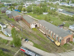 Velikiy Novgorod railway depot main building