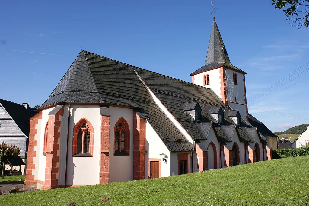 Church at Niederbrombach, Germany. View from the northeast.