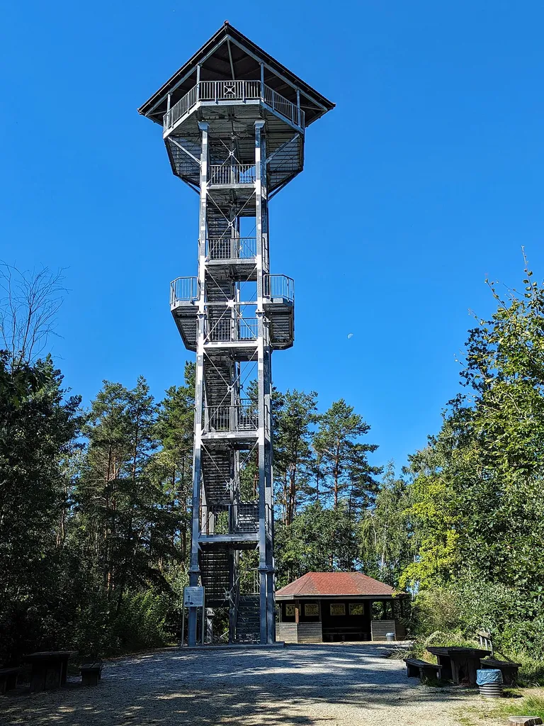 Lookout Bucksche Schweiz, Hohenbocka, Brandenburg, Germany