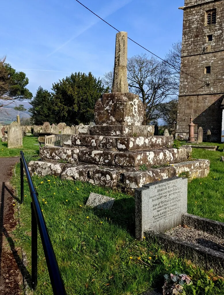 Medieval churchyard cross, Llanover, Monmouthshire