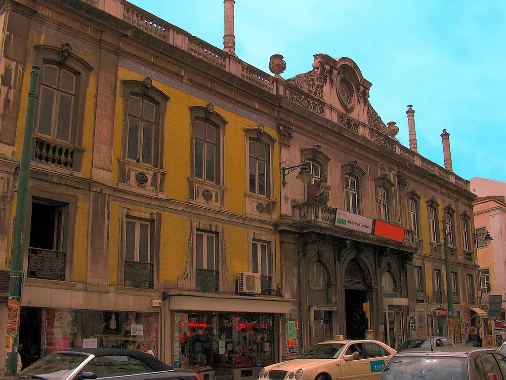 pt:Palácio Valada-Azambuja. Fachada do Palácio Valada-Azambuja, Lisboa, Portugal.