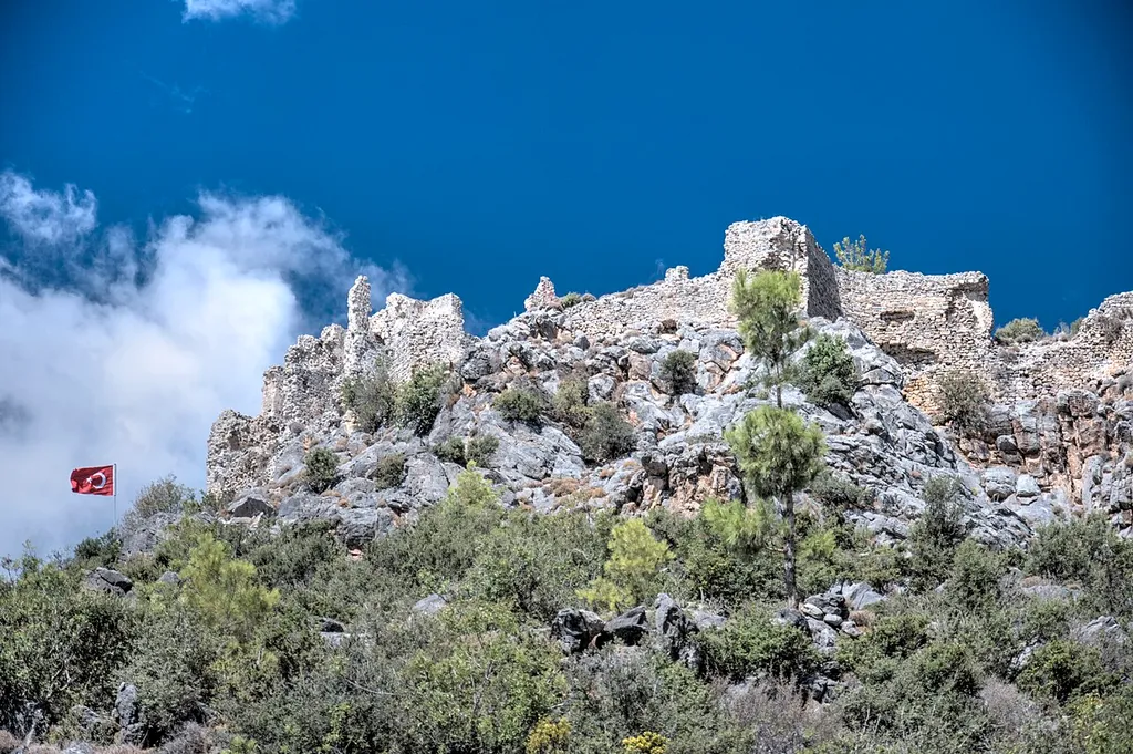 Softa Castle, a ruined castle in Mersin Province of Turkey