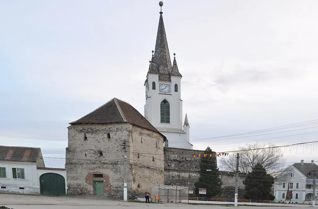 Die Kirchenburg in Gârbova, Kreis Alba, Rumänien