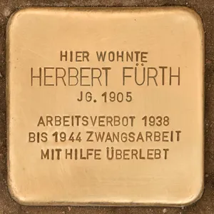Stolperstein dedicated to Herbert Fürth