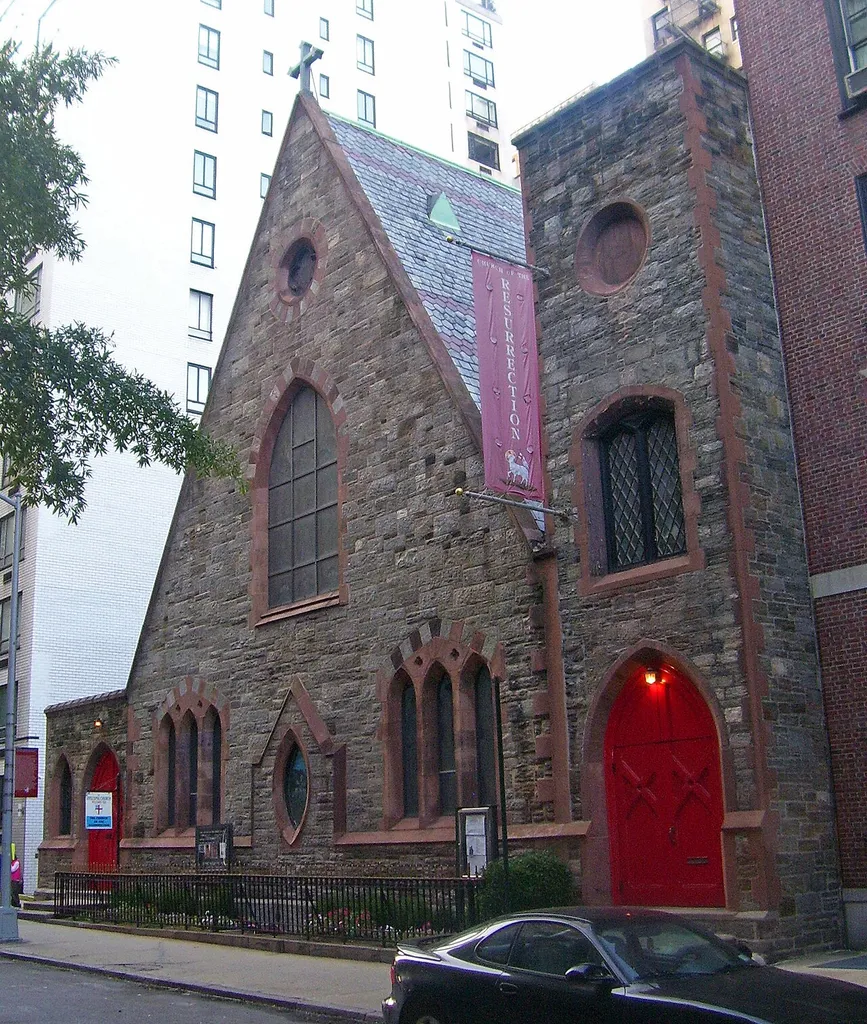 This photo is of Wikis Take Manhattan goal code B19, Church of the Resurrection (Manhattan, New York). cropped and color-corrected by Daniel Case 2010-04-08