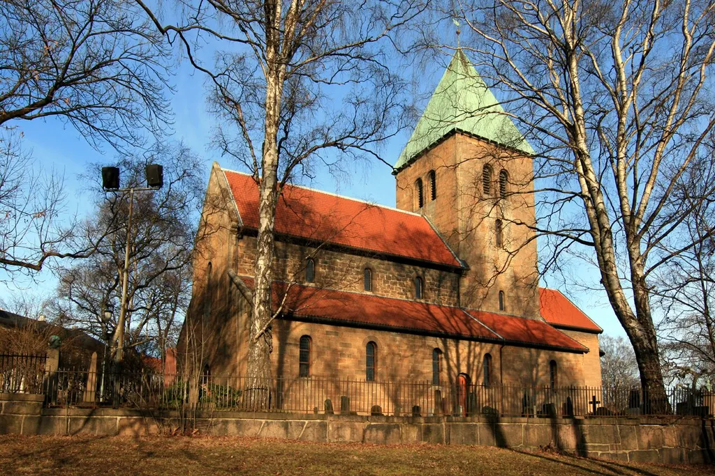 Gamle Aker church, Oslo. South side.