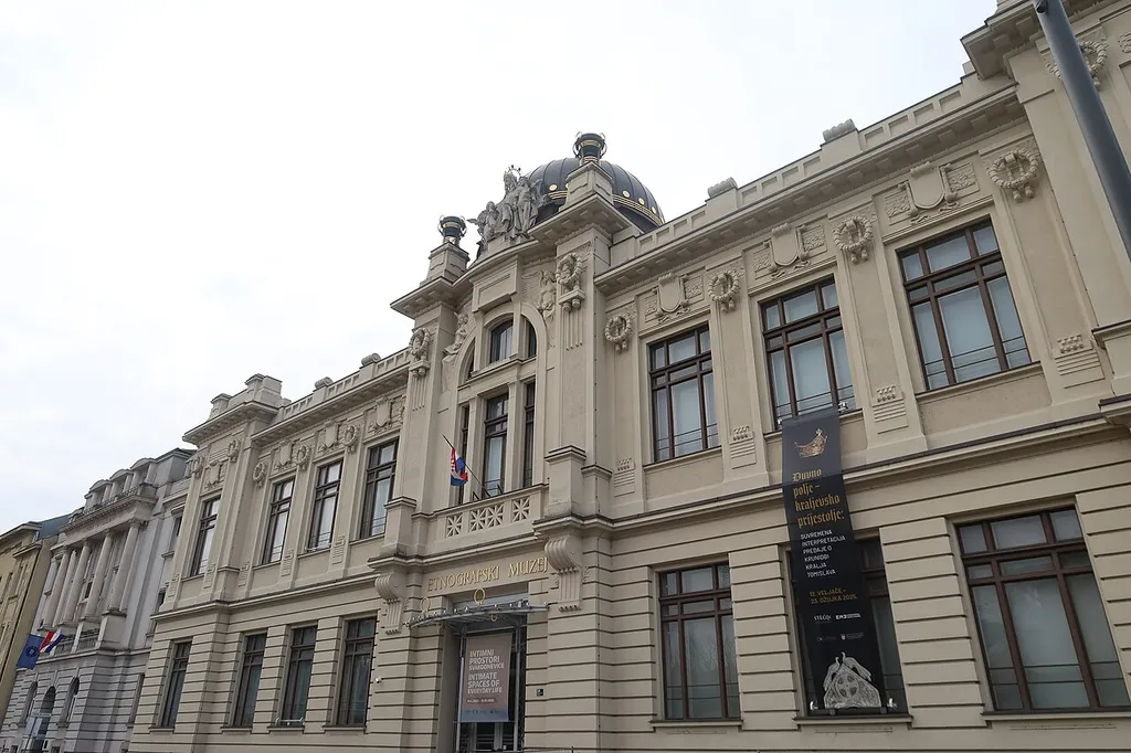 Ethnographic Museum at Ivan Mažuranić Square in Zagreb, 2025