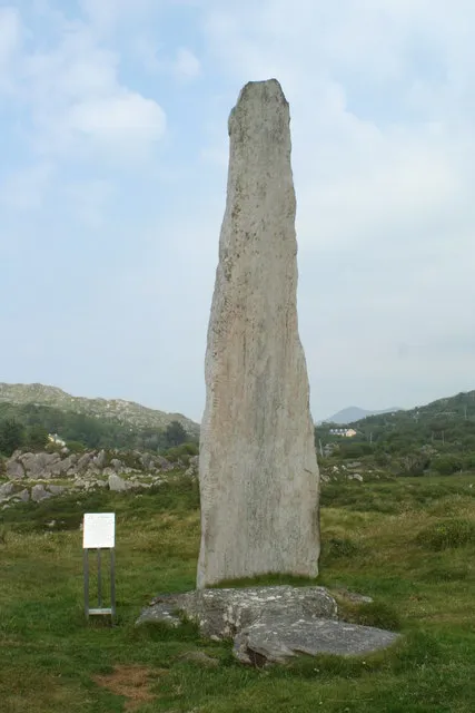 Ballycrovane Ogham stone Tallest ogham stone in the world - over 17ft high.
