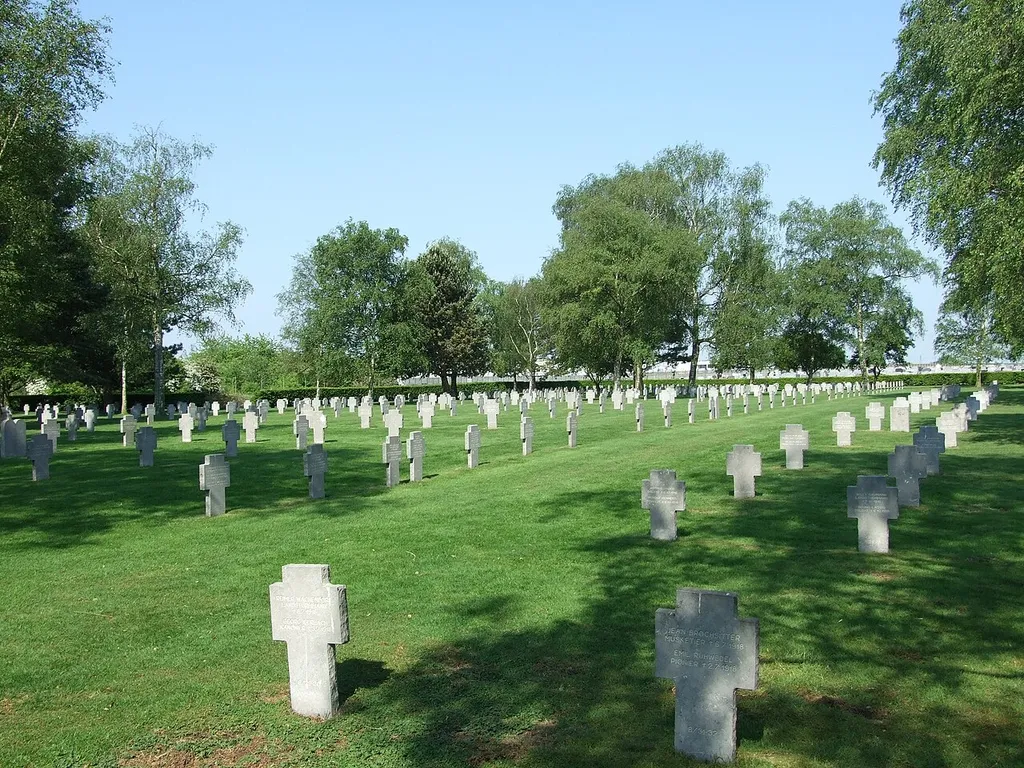 The german cemetery of Carvin.