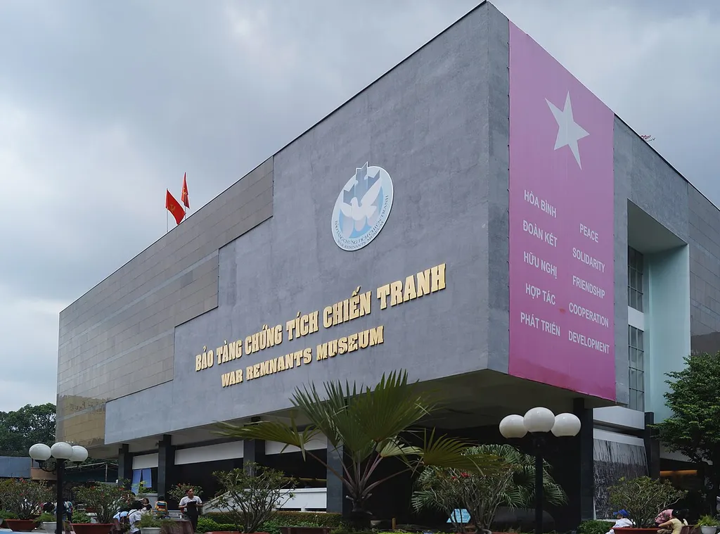Front view of War Remnants Museum in Ho Chi Minh City