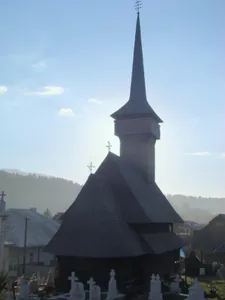 Archangels' wooden church in Borșa de Jos
