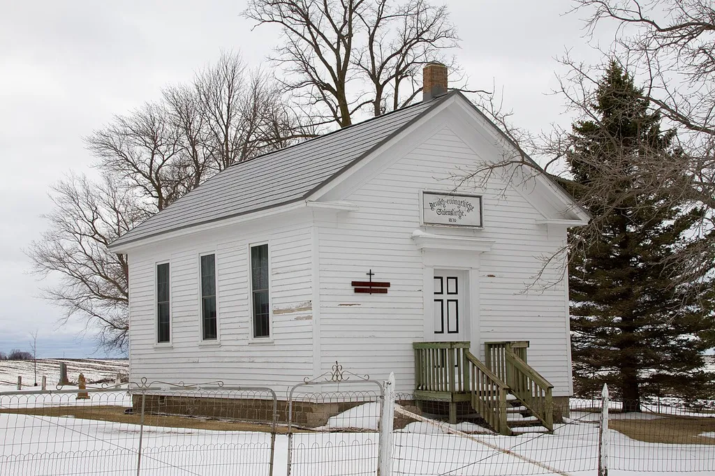 German Evangelical Salem Church, Tyrone Township, Le Sueur County, Minnesota, USA.