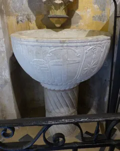 Baptismal font of Église Notre Dame de l'Assomption d'Èze