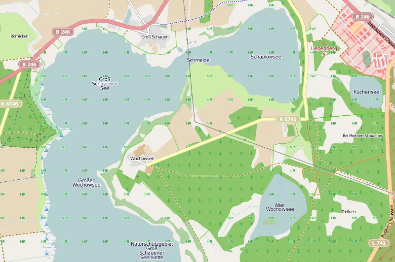 Groß schauener seenkette
