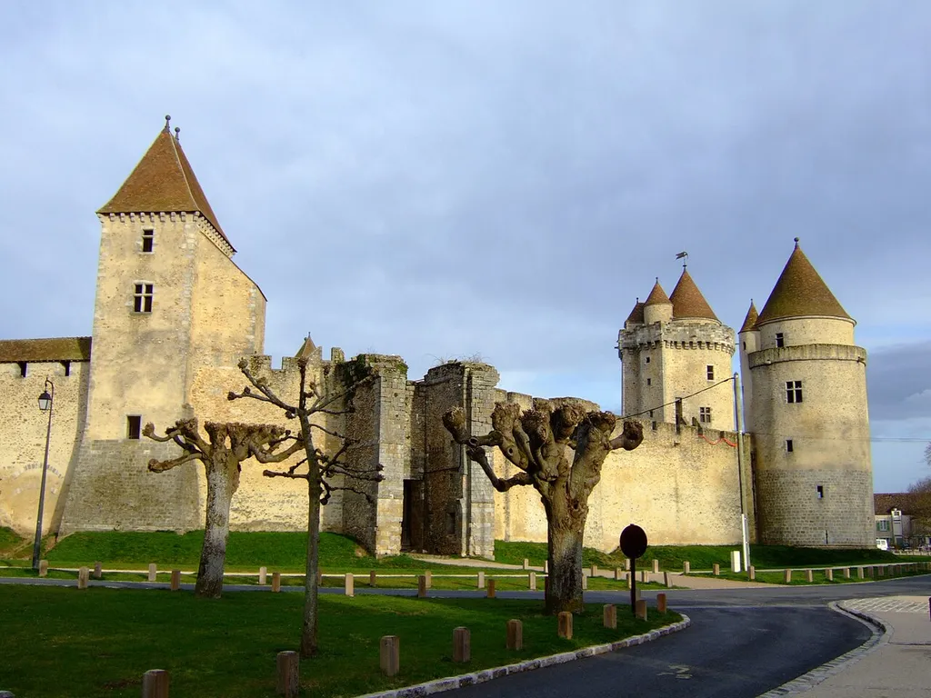 Blandy les Tours, France. Castle from 13th century restored in early of 1990.