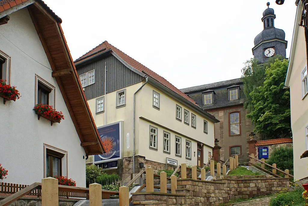 Blick auf das Deutsches Thermometermuseum in Geraberg - Ilm-Kreis, Thüringen, Deutschland.