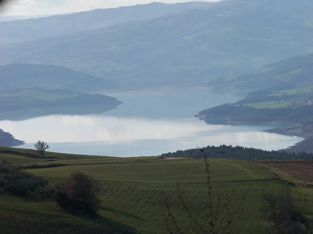 Occhito Lake in Molise Italy