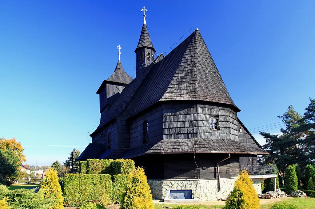 Rybnik, parish church of Saint Catherine, build in 1534, 1676, 1976