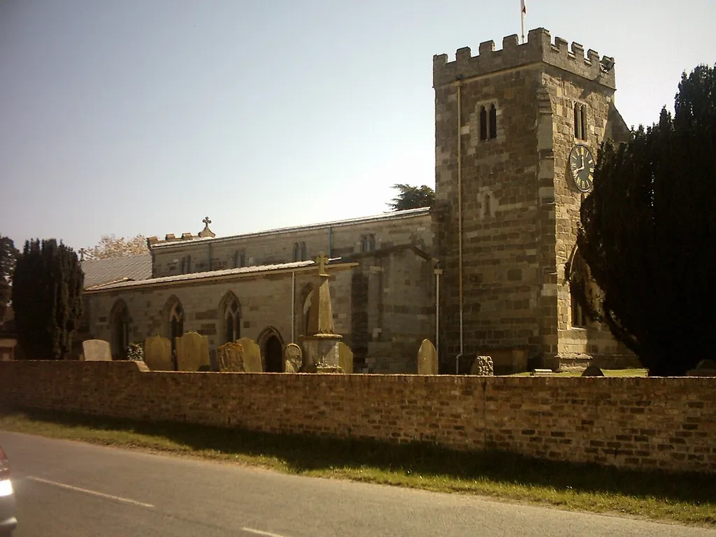 Aldborough Parish Church in Aldborough, North Yorkshire, UK. 19th April 2009