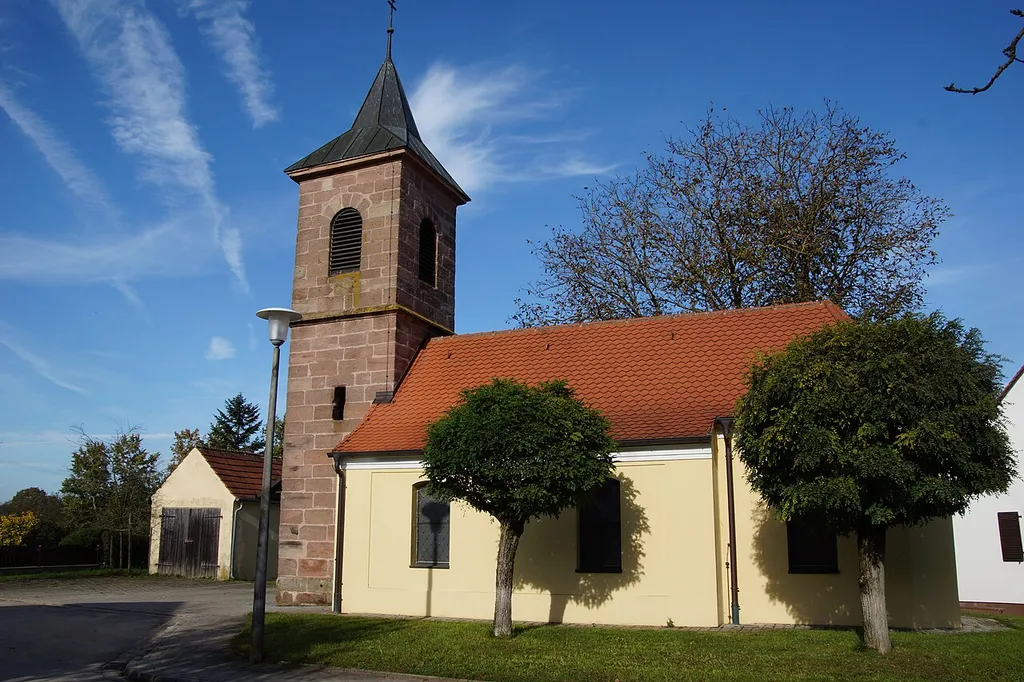 Die katholische Filialkirche St. Johannes in Uttenhofen bei Allersberg