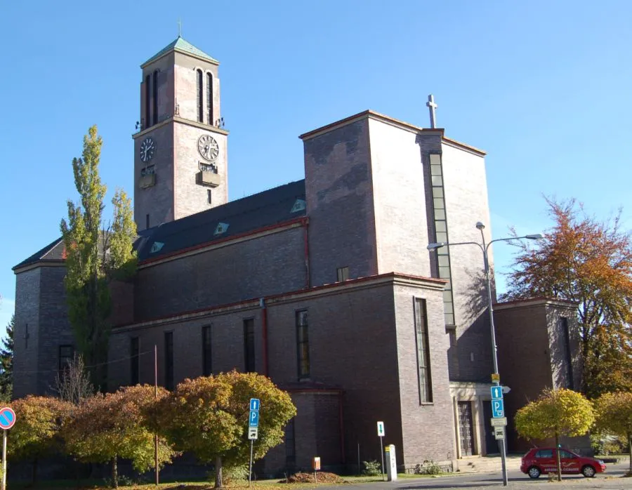 Church of the Sacred Heart (1930-1932) by Josef Zasche in Jablonec nad Nisou, Czech Republic.
