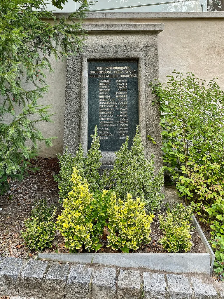 Kriegerdenkmal des Katholisch-Deutschen Jugendbundes Ober St. Veit.