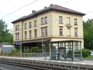 station building at Seligenstadt (b Würzburg) station