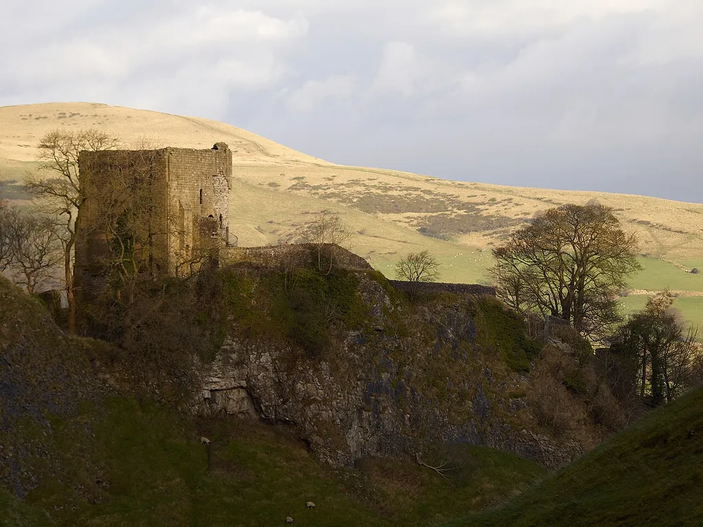 The keep of Peveril Castle, Castleton