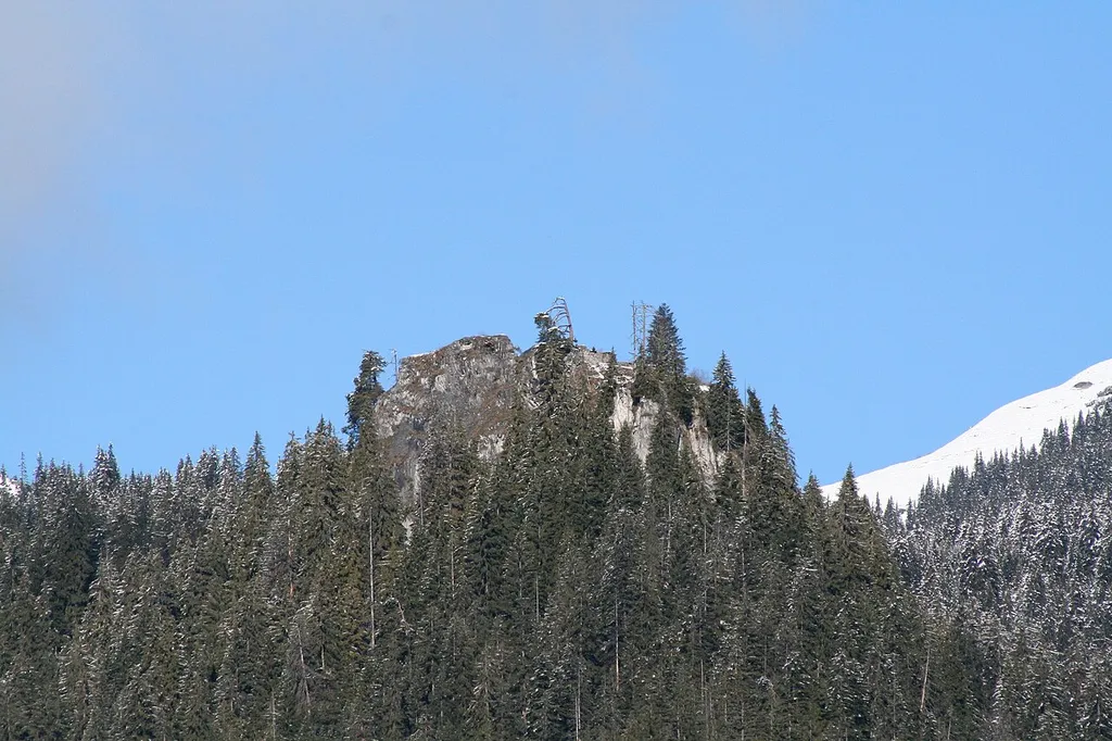 Hügel der Burg Belmont, Ansicht von Süden