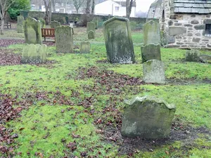 Group of eight early c18 tombs to south of The Saxon Church