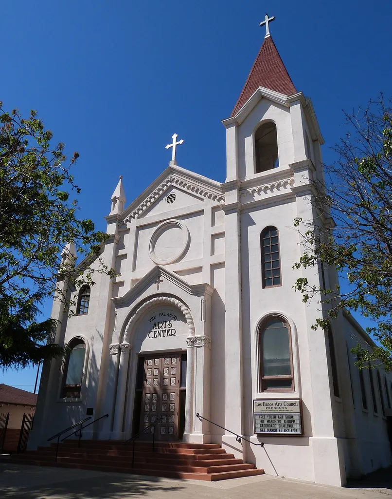 The historic Church of St. Joseph (built 1923), located at 1109 K Street in Los Banos, California, United States, is listed on the US National Register of Historic Places. This is an image of a place or building that is listed on the National Register of Historic Places in the United States of America. Its reference number is 04000330 (Wikidata).