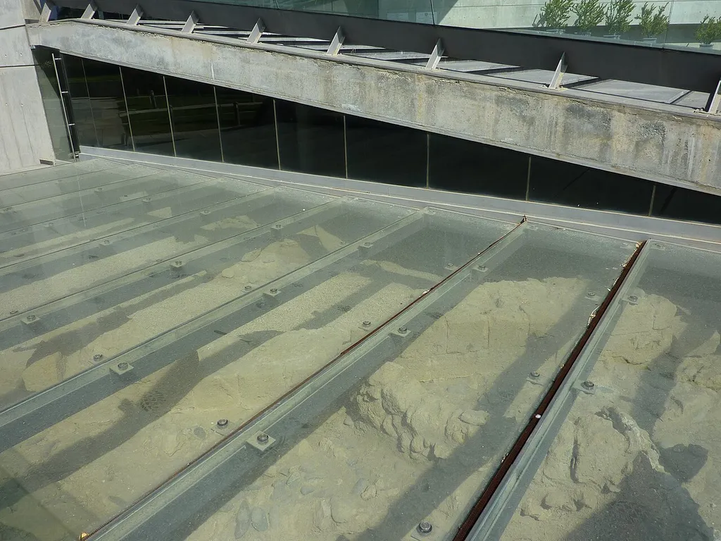 Excavations of Abbey St. Theodore, Nicosia, viewable through glass