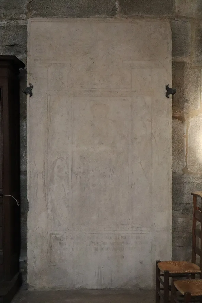Dalle funéraire de Claude Lefèvre en la cathédrale Saint-Bénigne de Dijon (21).
