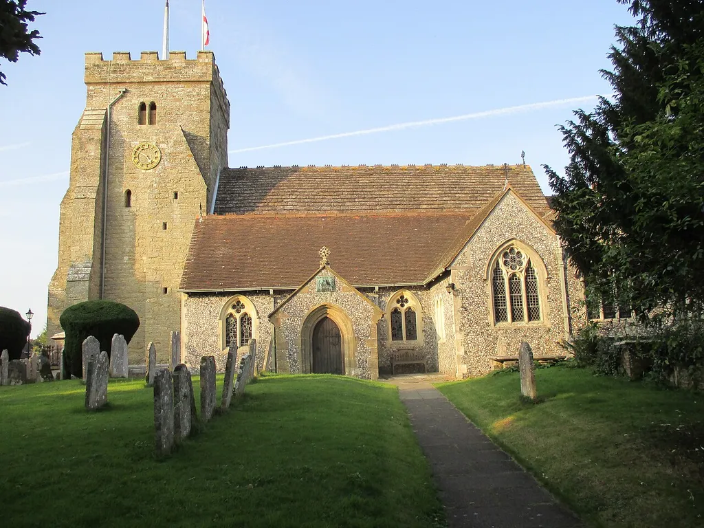 St. Peter's church, Henfield, West Sussex, photographed from the south.
