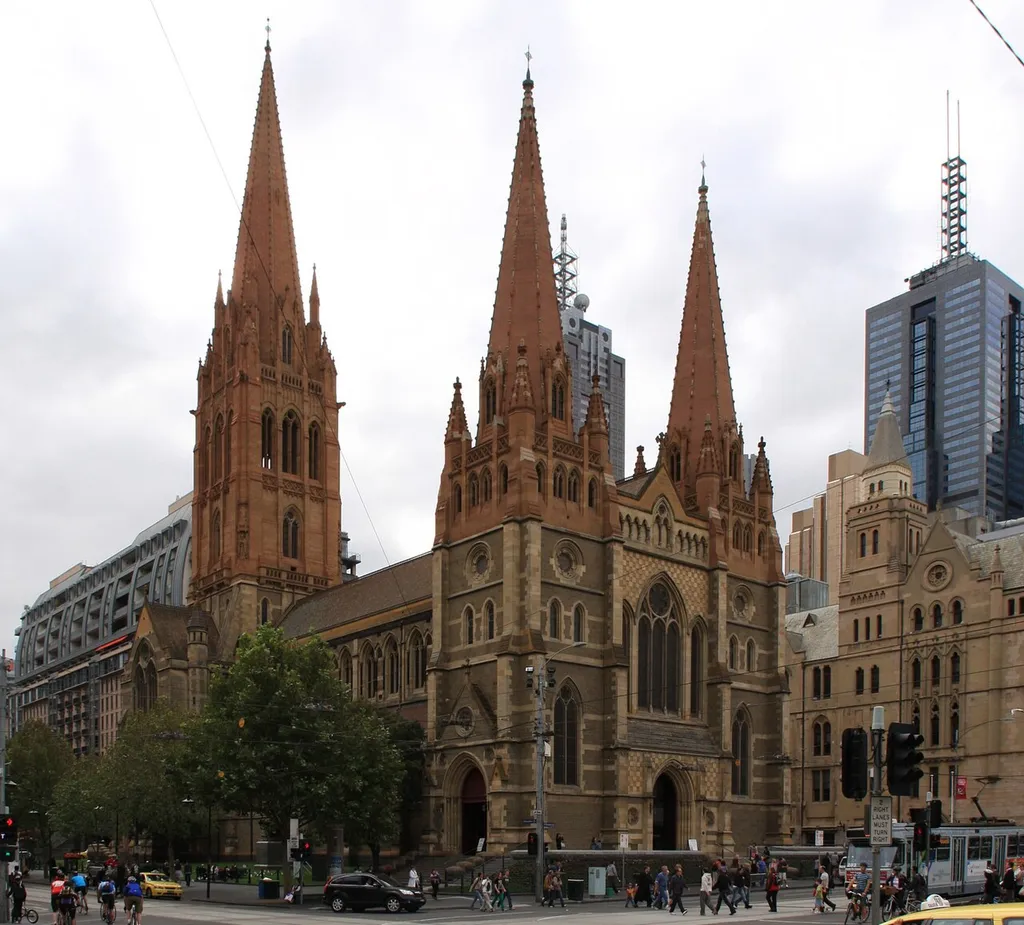 Flinders Street from the Flinders Street Station, Melbourne, Victoria