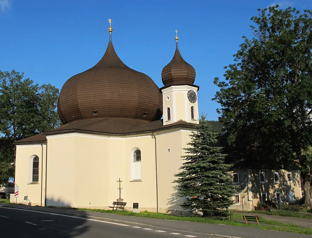 Church in Železná Ruda in Klatovy District