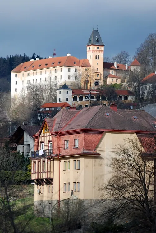 Vimperk Castle from east