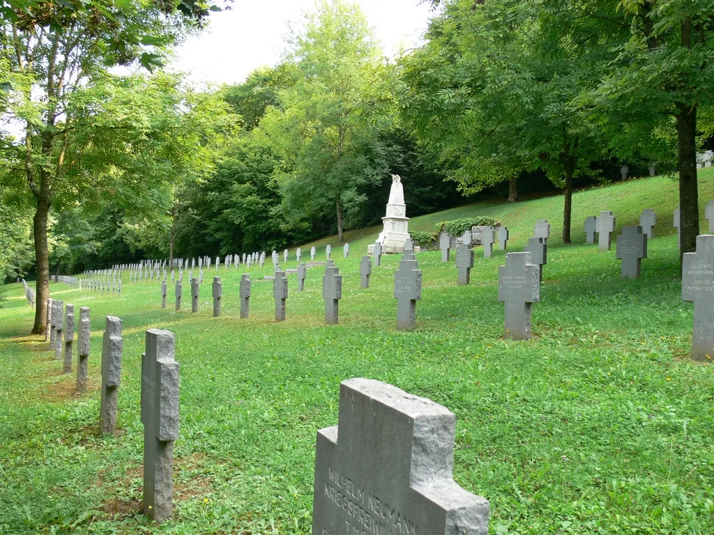 World War I German Cemetery in Bouillonville, Lorraine, France.