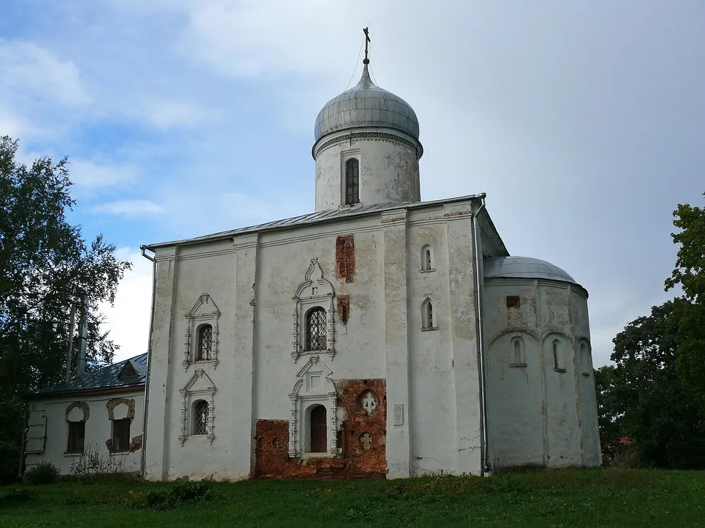 The Nativity of the Theotokos churche on Mikhalitsa. Veliky Novgorod, Russia