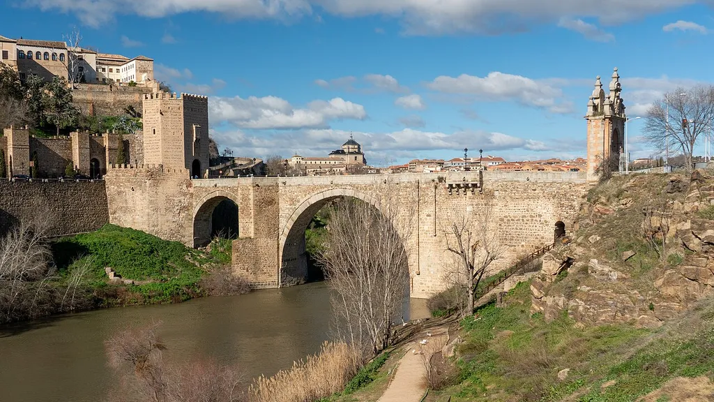 Puente de Alcántara, in Toledo, Spain, 2025.
