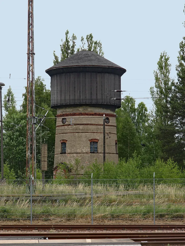 Wasserturm auf dem Gelände des ehem. Bahnbetriebswerkes Angermünde in der Templiner Straße