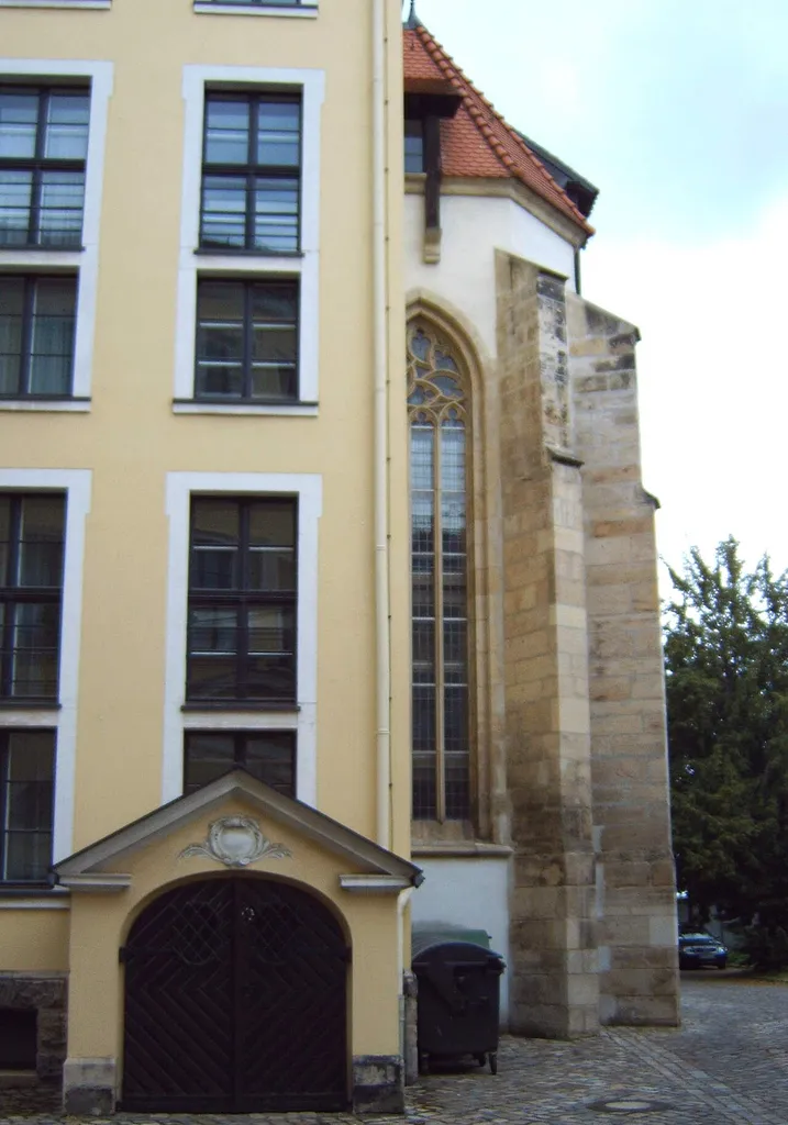 Blick von Süden auf die Sankt Gangolfi Kapelle Magdeburg