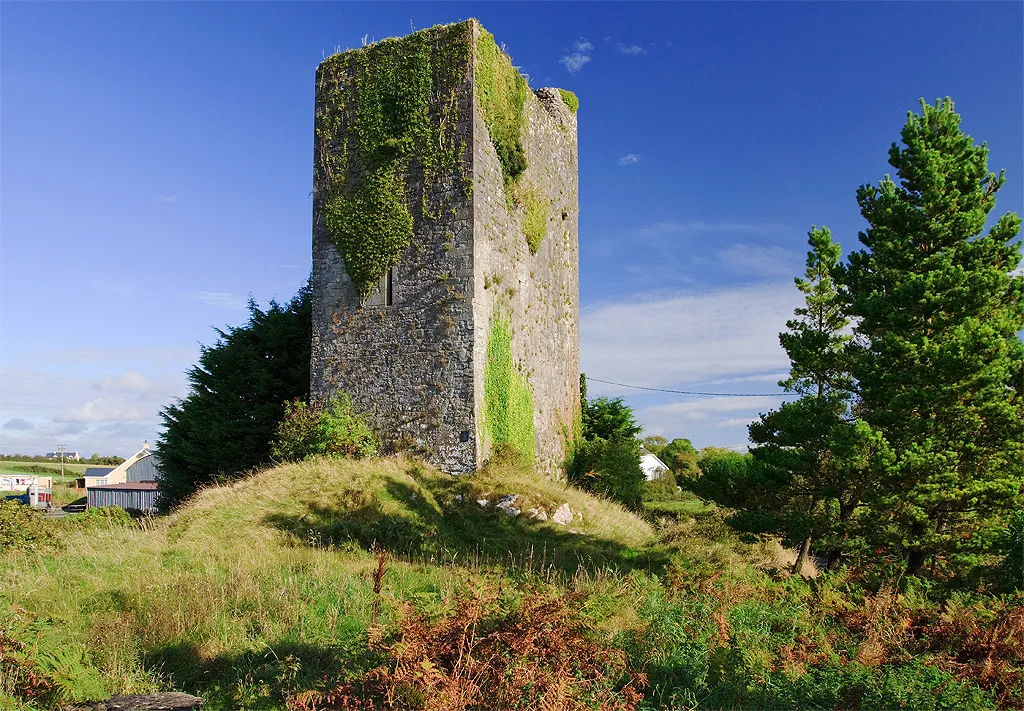 Castles of Munster: Mountcashel, Clare On the road north from Sixmilebridge south of Kilmurry and visible from the road on its rocky perch, Mountcashel is said to have been built by Conor na Srone O'Brien who died in 1470.