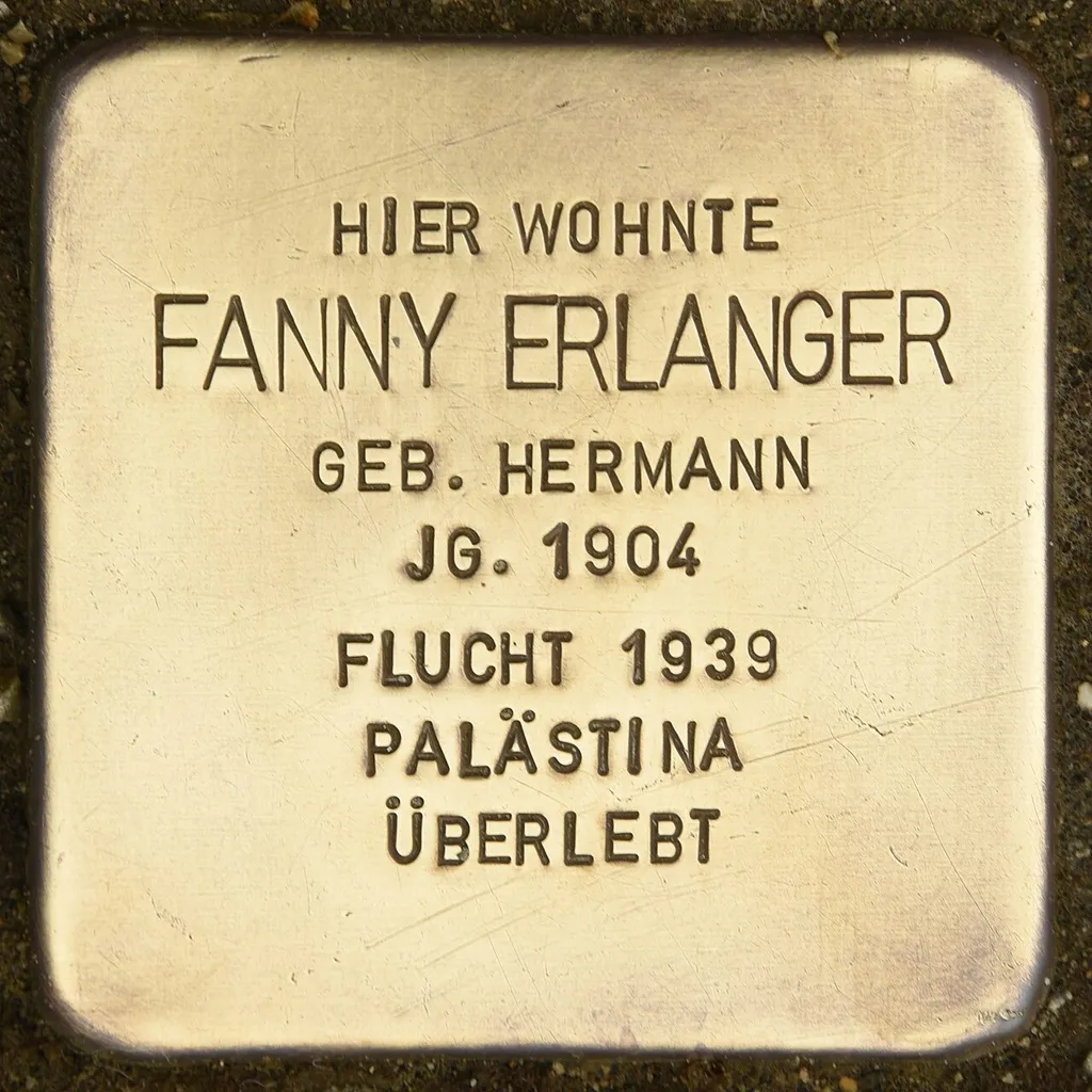 Stolperstein für Fanny Erlanger