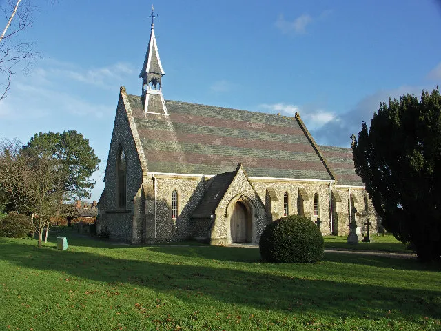 St Paul's parish church, Bledlow Ridge, Buckinghamshire, seen from the west