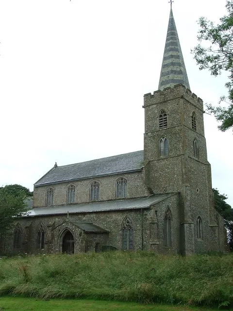 St Mary's parish church, Beeston-next-Mileham, Norfolk, seen from the northwest