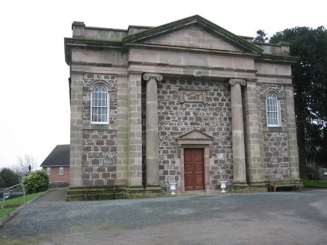 Comber Non-subscribing Presbyterian Church. The present building dates from 1838.