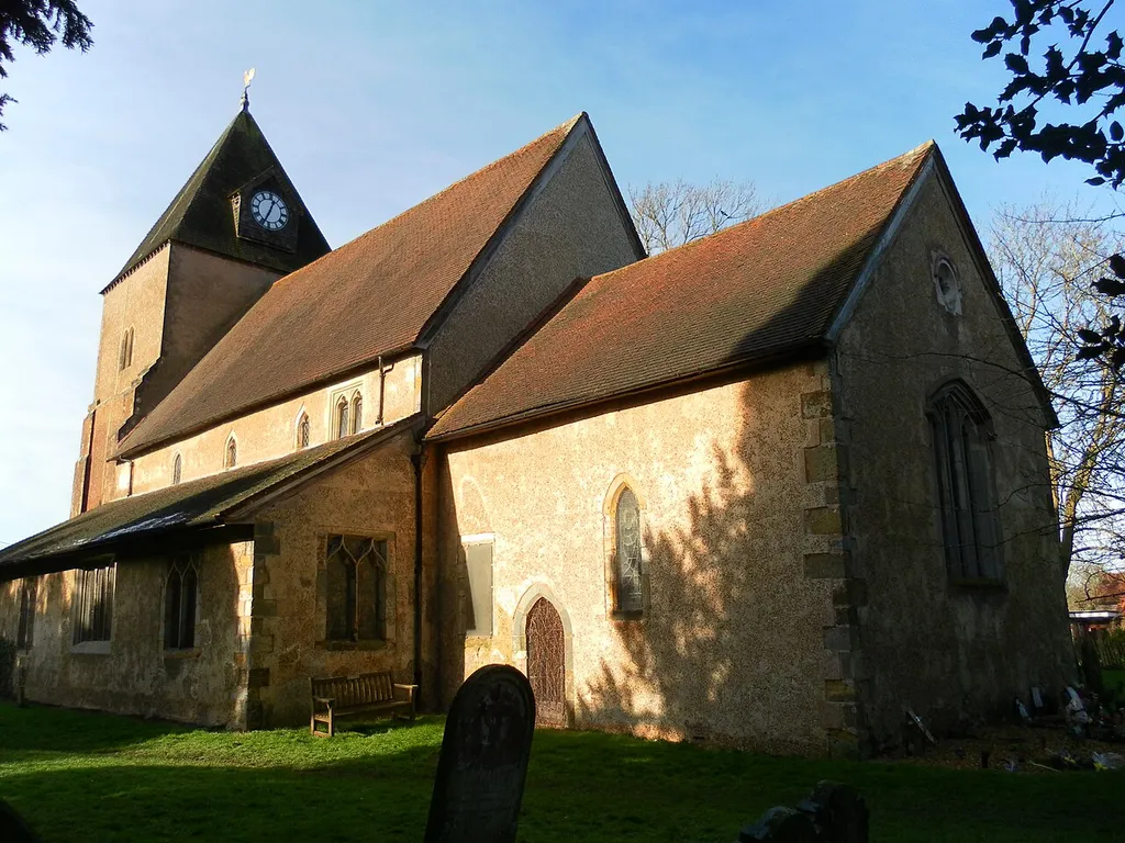 St Margaret's Church, Ifield, Crawley, West Sussex, England. The ancient Anglican parish church of the village of Ifield, now part of the new town of Crawley.